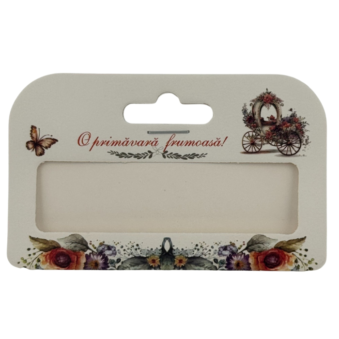 Set 100 Bucati Ambalaje de Carton pentru Martisor, Flippy, Cutii Bratara, Model Caleasca [2]