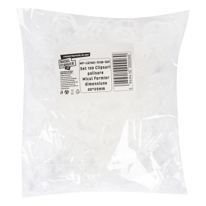 Set 100 Clipsuri palisare Micul Fermier dimensiune 20*25mm [2]
