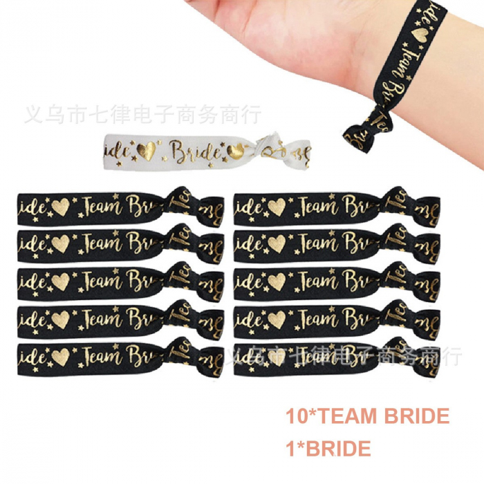 Set 11 Bratari Team Bride Alb/Negru [1]