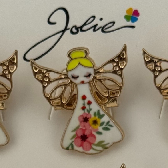 Set 12 Brose Martisor pentru Copii, Jolie, Model Ingeras, Multicolor [2]