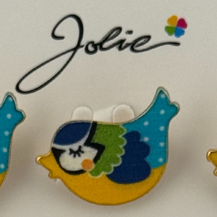 Set 12 Brose Martisor pentru Copii, Jolie, Model Pasare Vrabiuta, Multicolor [2]