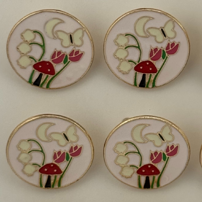 Set 12 Brose Martisor pentru Copii, Jolie, Model Primavara, Multicolor [3]