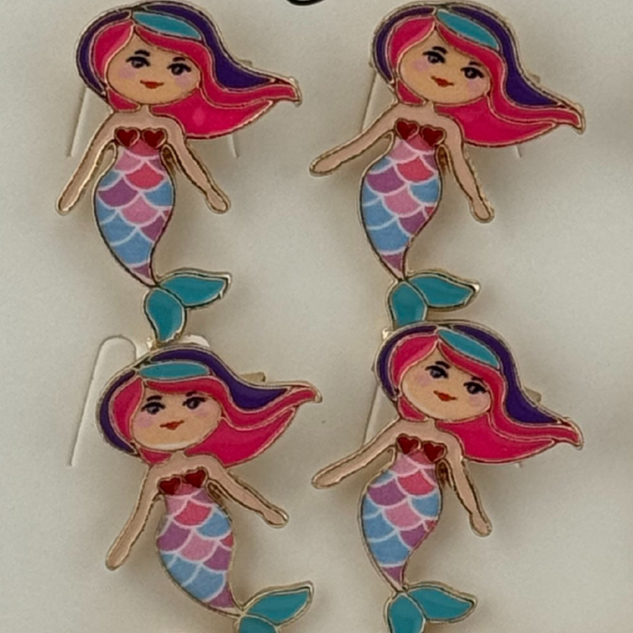 Set 12 Brose Martisor pentru Copii, Jolie, Model Sirena, Multicolor [3]