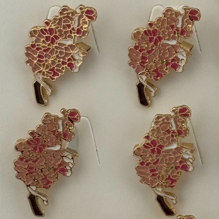 Set 12 Brose Martisor Primavara, Jolie, Model Buchet de Flori Roz [4]