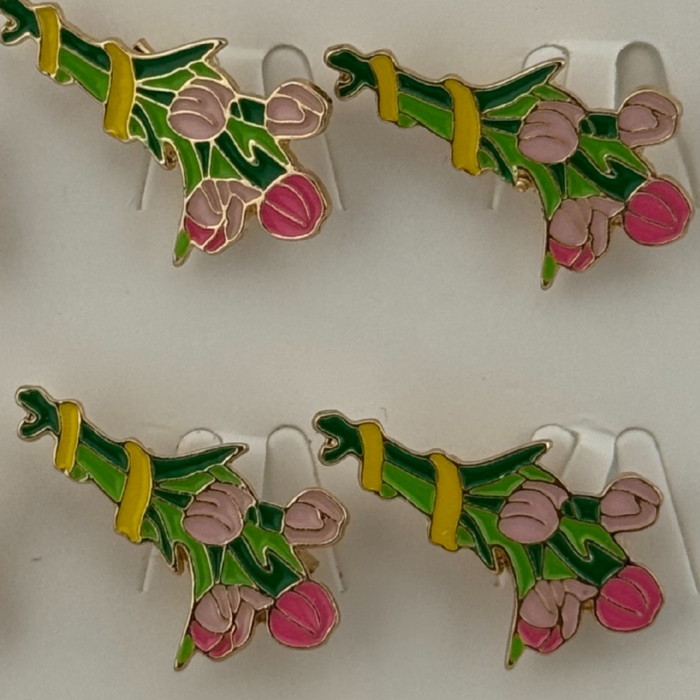 Set 12 Brose Martisor Primavara, Jolie, Model Buchet de Lalele [3]