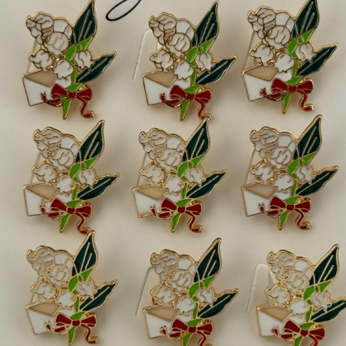 Set 12 Brose Martisor Primavara, Jolie, Model Flori Lacrimioare si Scrisoare [4]