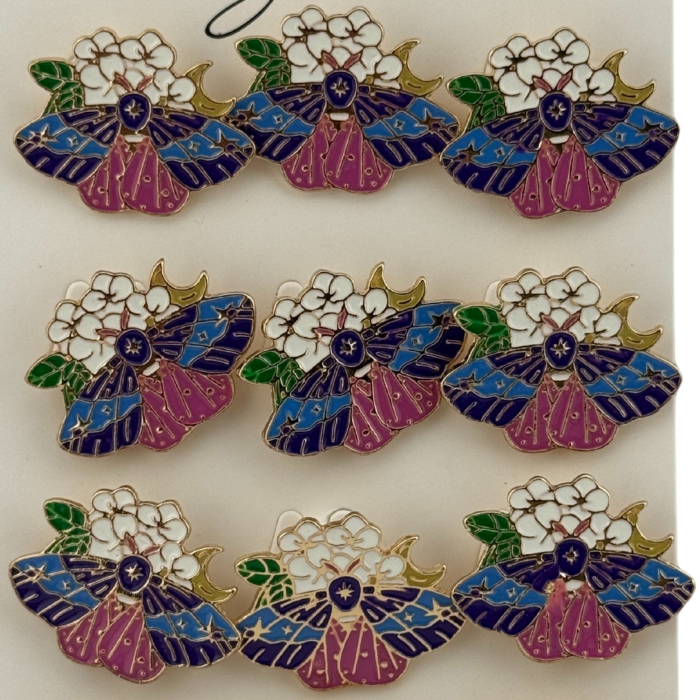 Set 12 Brose Martisor Primavara, Jolie, Model Fluture pe Floricele, Multicolor [4]