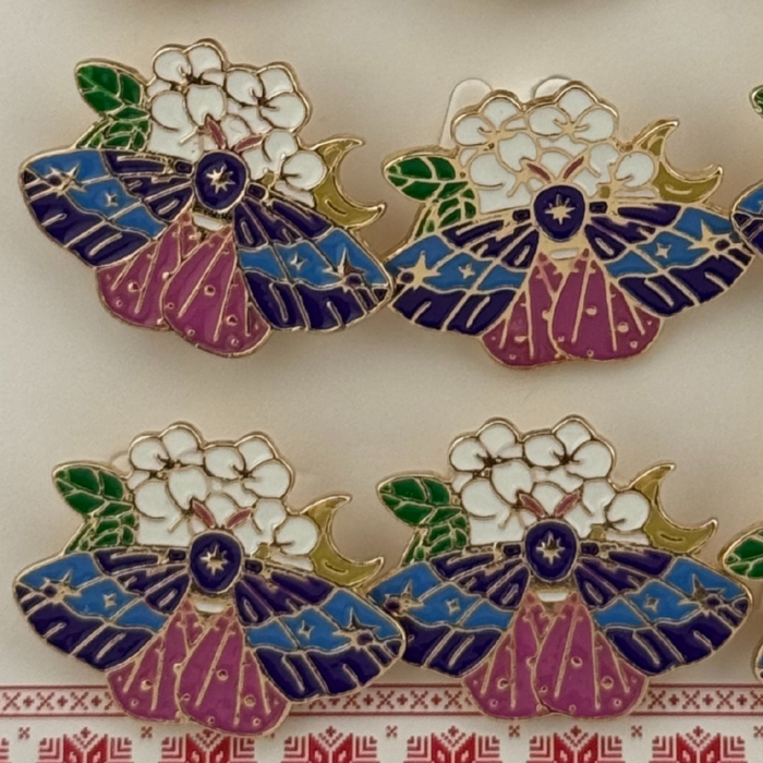 Set 12 Brose Martisor Primavara, Jolie, Model Fluture pe Floricele, Multicolor [3]