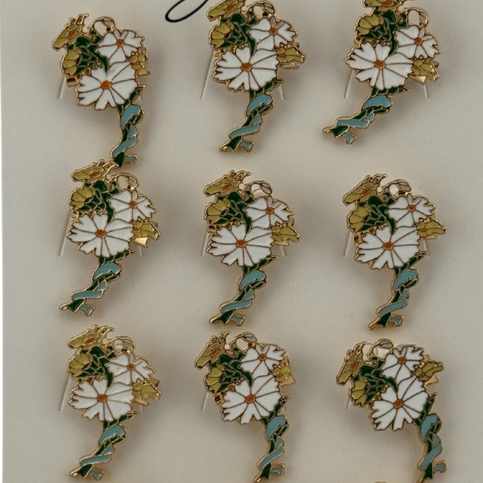 Set 12 Brose Martisor Primavara, Jolie, Model Margarete Impletite [4]