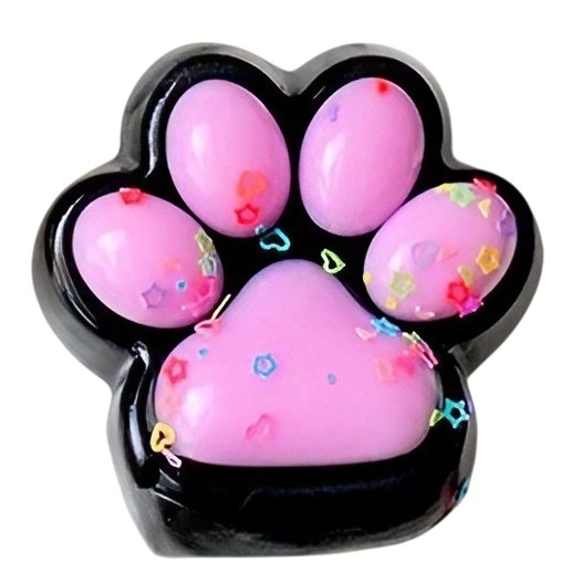 Set 12 Jucarii Antistres Squishy, Flippy, cu Revenire Lenta, Model Labuta de Pisica, 6.8x6.2 cm, 55g, Ambalaj Transparent, 4 Culori [9]