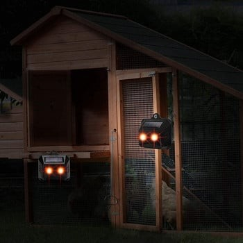 Set 2 Aparate Solare LED cu Ultrasunete, Flippy, Repelent pentru Animale Mari si Mici, Lumina Rosie si Alba, Anti Rozatoare, Anti Insecte, Frecventa 9-36KHZ, 10.2 x 10.6 x 2.8 cm, Negru [5]