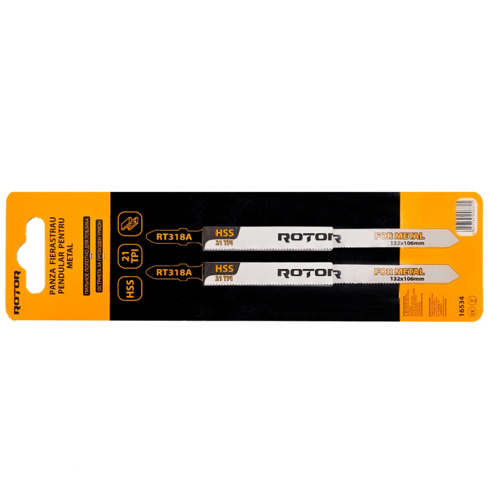 Set 2 buc Panza fierastrau pendular pentru metal, ROTOR RT318A HSS [2]