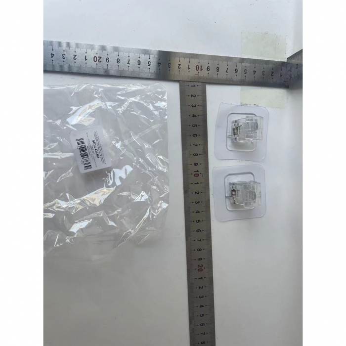 Set 2 Carlige Adezive Transparente, Flippy, Rezistente la Apa, 5 kg, Plastic, 6x6x4 cm [11]