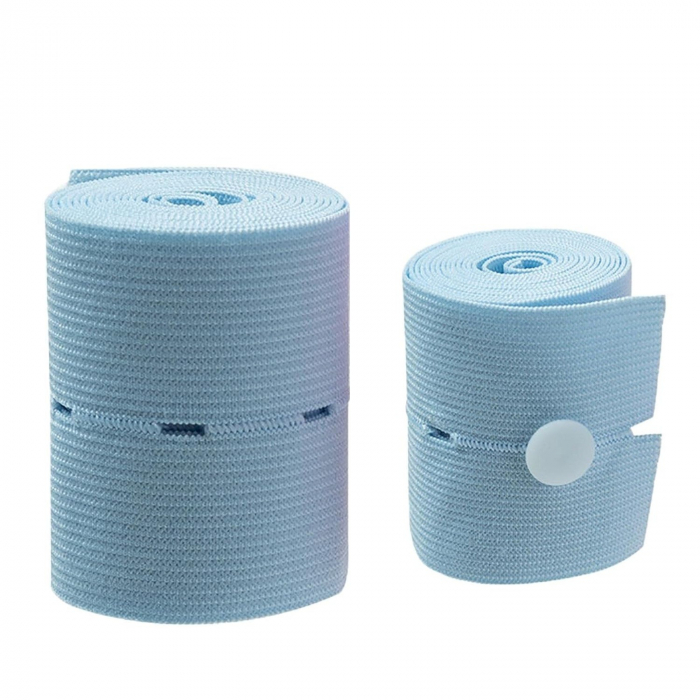 Set 2 Centuri de Monitorizare a Ritmului Cardiac Fetal, Flippy, Material Moale si Elastic, 6 x 130 cm, Albastru [1]