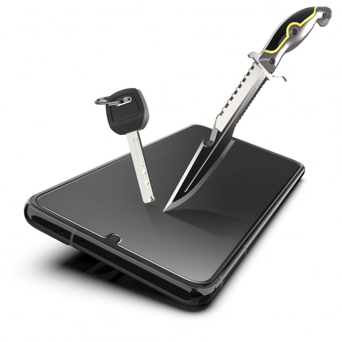 Set 2 folii Sticla Securizata cu sistem de montare usor si rapid Flippy compatibil cu Apple iPhone 13 Pro Max Transparent [5]