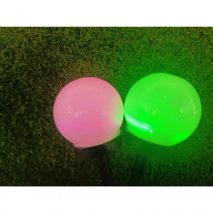 Set 2 lampa solara LED, Sferica, Tip Glob Flippy, Diametru 10 cm, Multicolor [5]