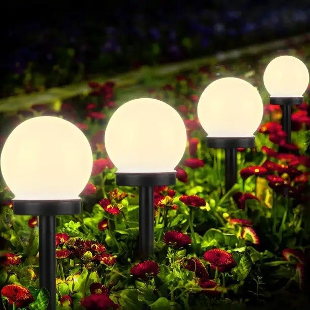 Set 2 Lampi Solare LED, Flippy, Forma Sferica, Tip Glob, Diametru 10 cm, Alb Cald [2]