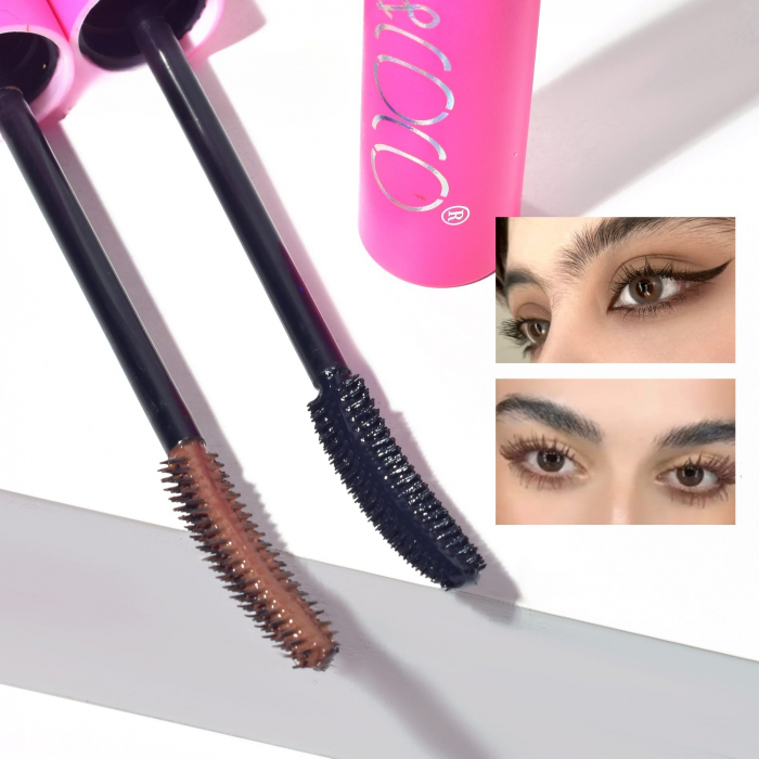 Set 2 Mascara, KEVIN &amp; COCO, Stay Wild, 2 culori, 15.1 x 8.5 x 2.2 cm, Negru/Maro [3]
