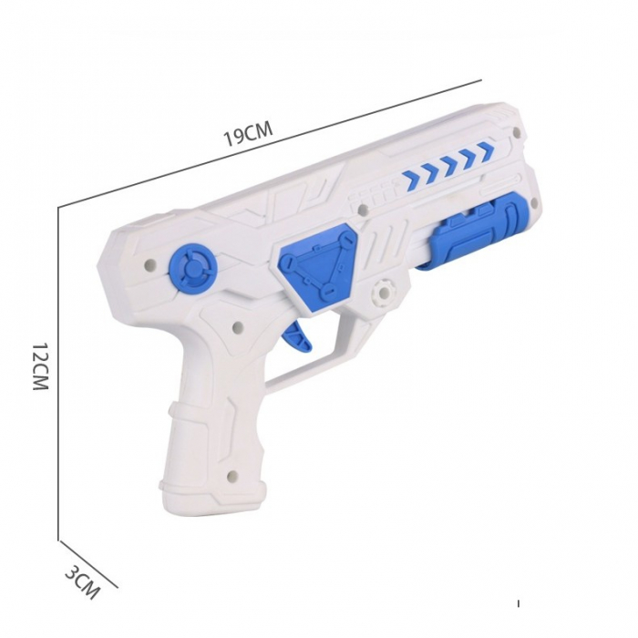 Set 2 Piese Jucarie Interactiva, Flippy, Pistol de Catapultare + Zmeu, din Plastic si Panza, +8 Ani, Impermeabil, Model Pisicuta cu Gogoasa, Multicolor [2]