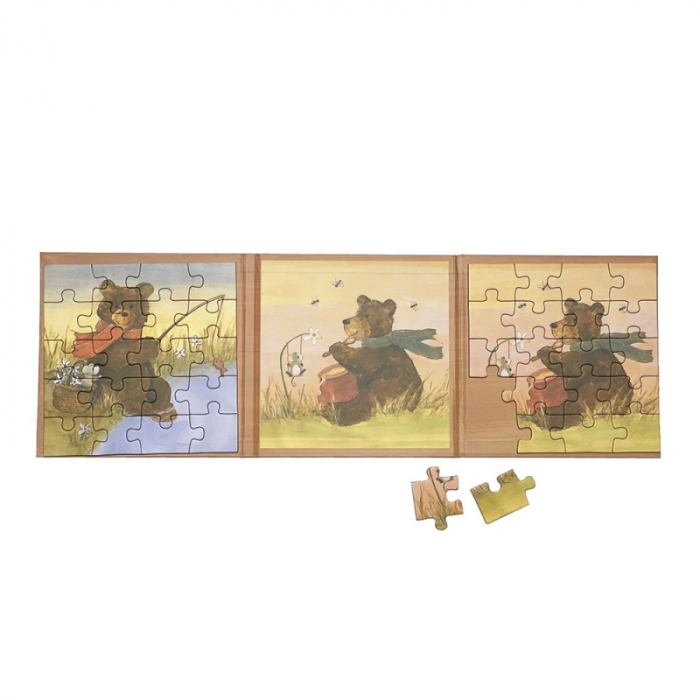 Set 2 puzzle-uri magnetice Ursuletul de plus, Egmont Toys [2]
