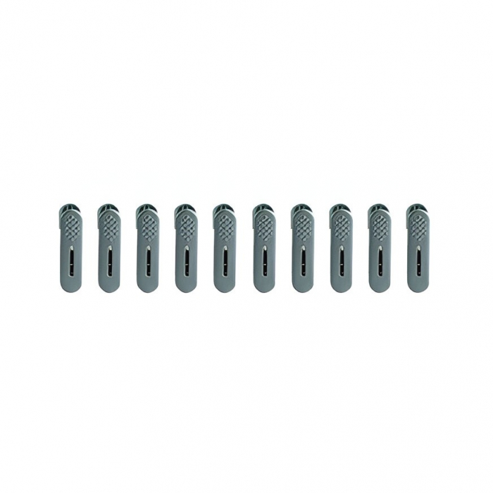 Set 20 de Cleme pentru Haine, Flippy, de Prindere pentru Pantaloni, Atasabile la Umerase, 1.6x2.3x6.35 cm, Verde [1]