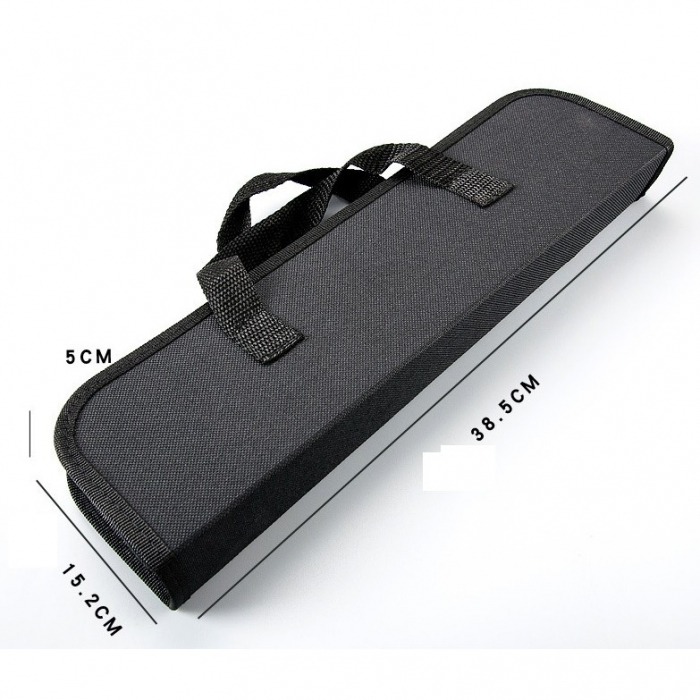 Set 20 Ustensile pentru Gratar, Flippy, din Otel Inoxidabil, Geanta Oxford, Argintiu [12]