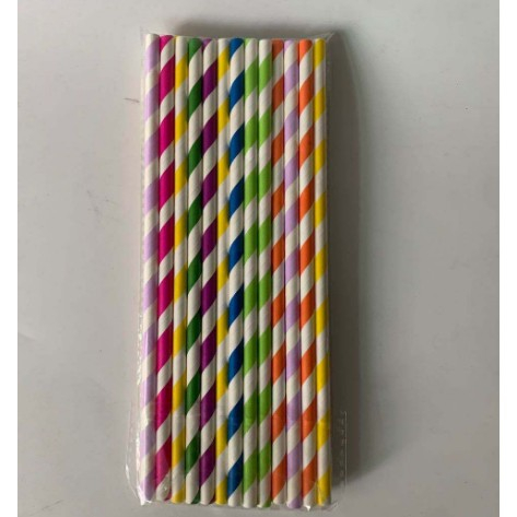 Set 25 paie din hartie 20 x 0.6 cm, multicolor [1]