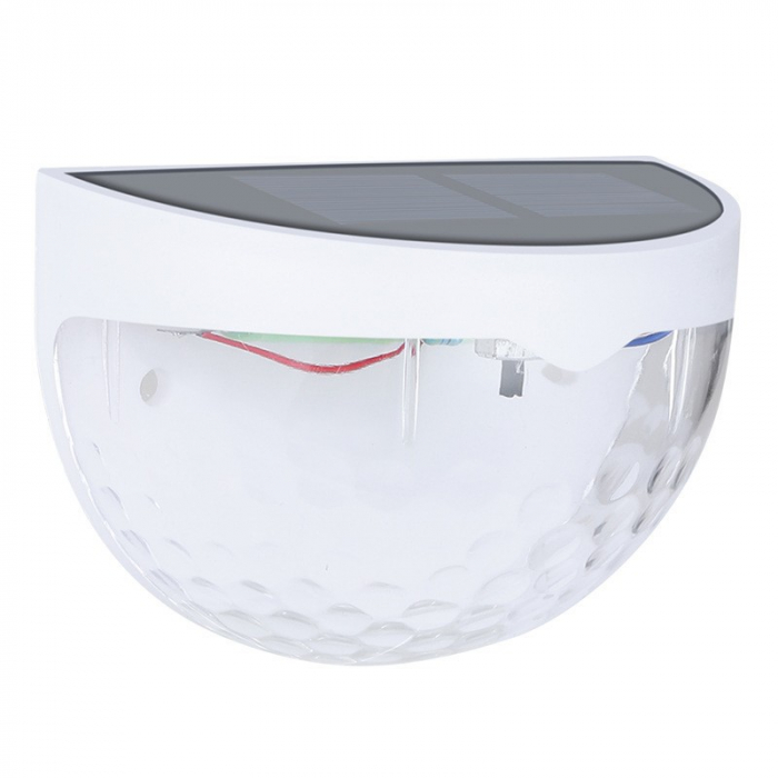 Set 2x Lampa solara de perete 6LED, Flippy, carcasa alba, lumina alb cald [1]