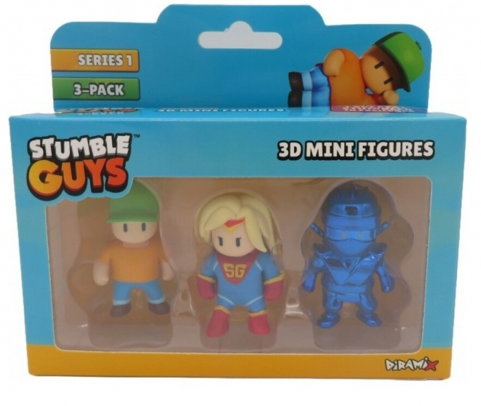 Set 3 mini figurine Stumble Guys, 3D Seria 1, diverse modele [2]