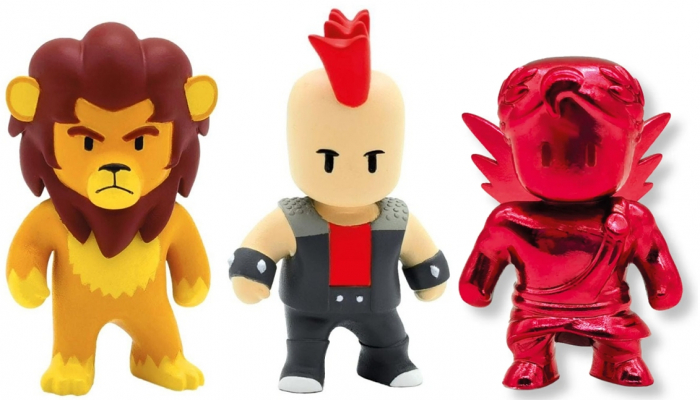 Set 3 mini figurine Stumble Guys, 3D Seria 1 - Leonidas, Punk Dude, Ruby Cupid [1]