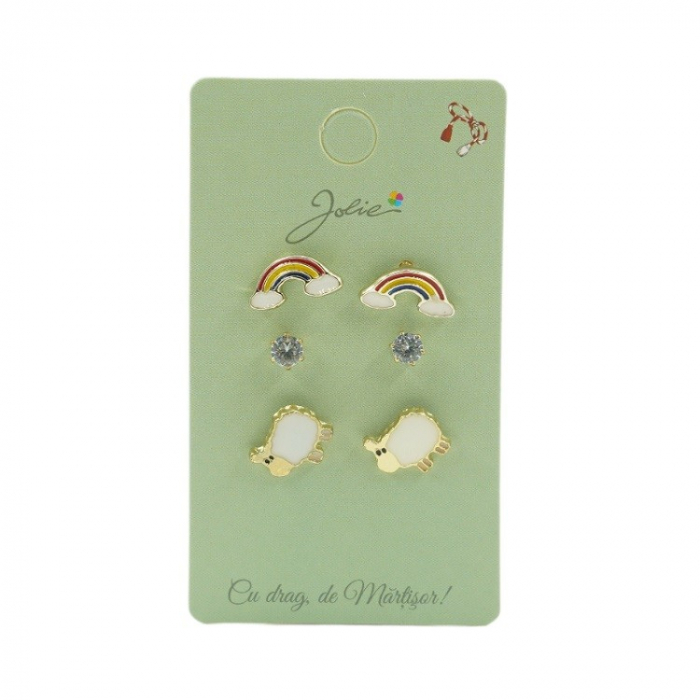 Set 3 Perechi Cercei Curcubeu, Piatra, Oita [1]