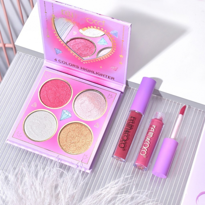 Set 4 Produse de Machiaj, KEVIN &amp;amp; COCO, Vanilla Queen, 22 culori, 19.7 x 21.2 x 2.5 cm [3]