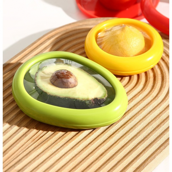 Set 4 Recipiente pentru Pastrarea Proaspata a Legumelor, Flippy, Cutii Portabile Sigilate Anti-oxidare, 4 Forme Diferite pentru Legume sau Fructe, Culori diferite [3]