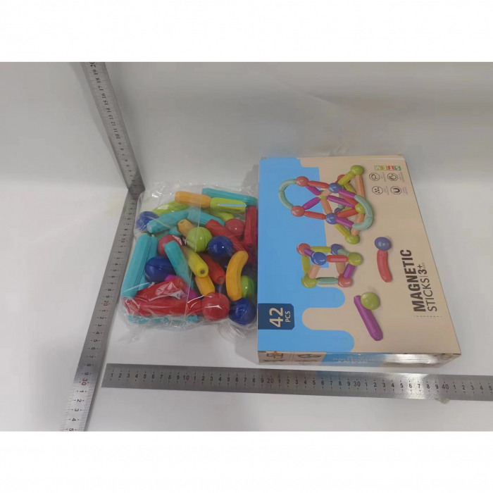 *LICHIDARE STOC* Set 36 piese magnetice de constructie, Flippy, Forme geometrice, Multicolor [7]