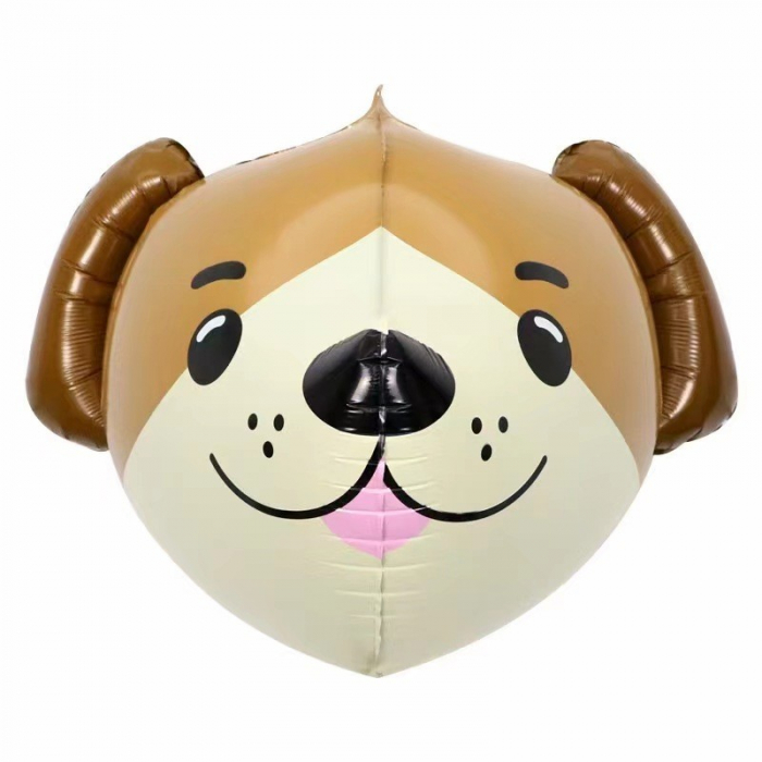 Set 5 Baloane Folie Metalizata, Flippy, Figurine Animale Domestice, 30 cm, Ambalaj Individual, Pai inclus, Umflare cu Aer sau Heliu, Multicolor [3]