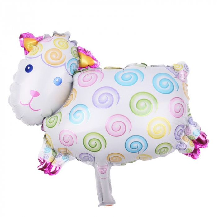 Set 5 Baloane Folie Metalizata, Flippy, Figurine Animale Domestice, 30 cm, Ambalaj Individual, Pai inclus, Umflare cu Aer sau Heliu, Multicolor [2]