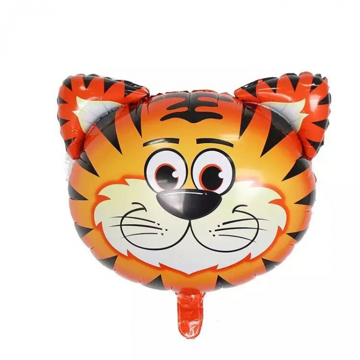 Set 5 Baloane Folie Metalizata, Flippy, Figurine Animale Salbatice, 30 cm, Ambalaj Individual, Pai inclus, Umflare cu Aer sau Heliu, Multicolor [5]