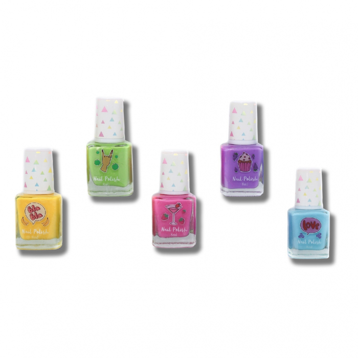 Set 5 lacuri de unghii parfumate pentru fetite Create It! [2]