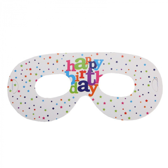 Set 6 Masti Tematice, Flippy, Colectia Happy Birthday, 16 x 6.5 cm, din Carton, Multicolor [1]