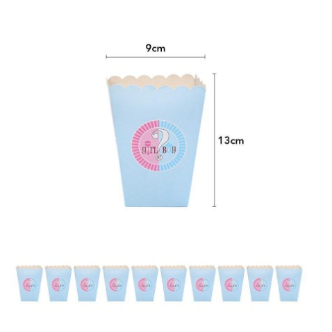 Set 6 recipiente popcorn, gender reveal [1]