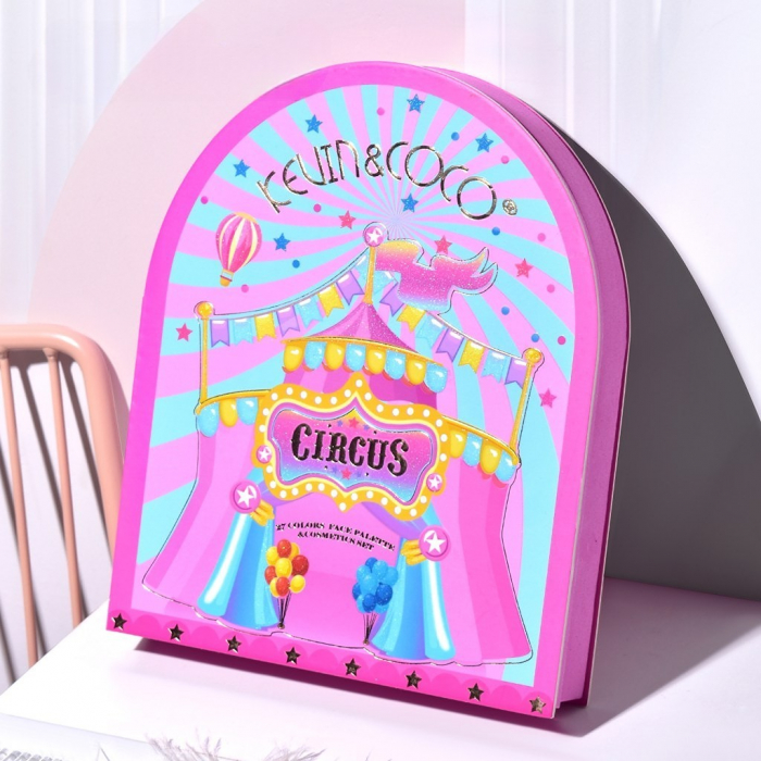 Set 9 Produse de Machiaj, KEVIN &amp; COCO, Arch Circus, 27 culori, 17 x 22.5 x 3.3 cm [11]
