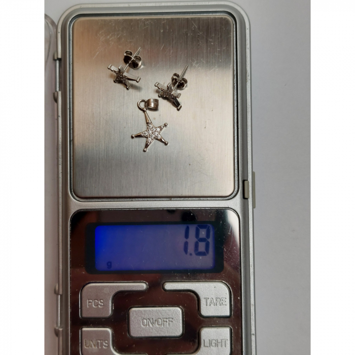 Set Argint 925 Stelute Asimetrice, Jolie Silver, 1.8g, 1.5 cm x 1.1 cm [4]