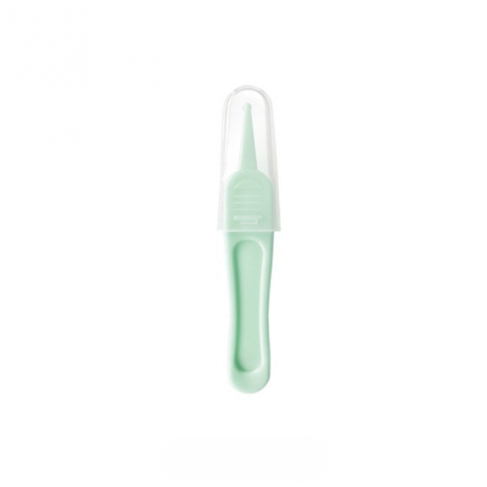 * LICHIDARE STOC * Set Aspirator Nazal pentru Copii, Flippy, Manual, Anti-Reflux, cu Pompita, Usor de Curatat, Varf din Silicon, 11.2x4cm, Verde [4]