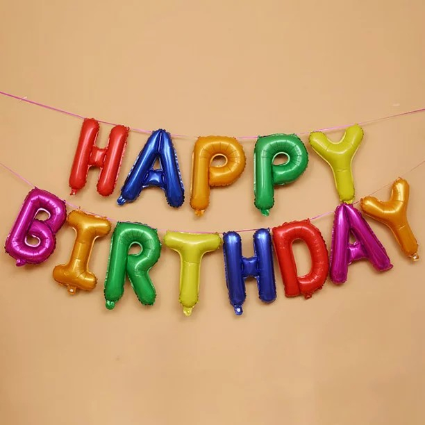 Set Baloane folie Flippy, Happy Birthday, 40 cm, Multicolor [4]