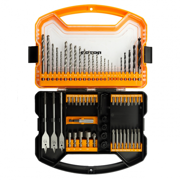 Set biti, tubulare si burghie, 62 piese ROTOR RBB62 [1]