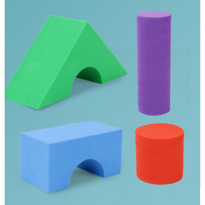 Set Blocuri de Constructie din Spuma EVA, Flippy, 29 de Piese, Interactive, 24.5x16x3.7 cm, Multicolor [5]