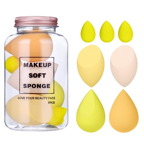 Set Buretei Machiaj, Flippy, Premium, 7 bucati, galben [1]