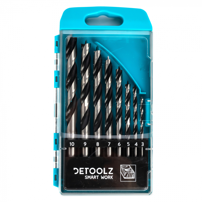 Set burghie Detoolz pentru lemn 8 bucati G01 [2]