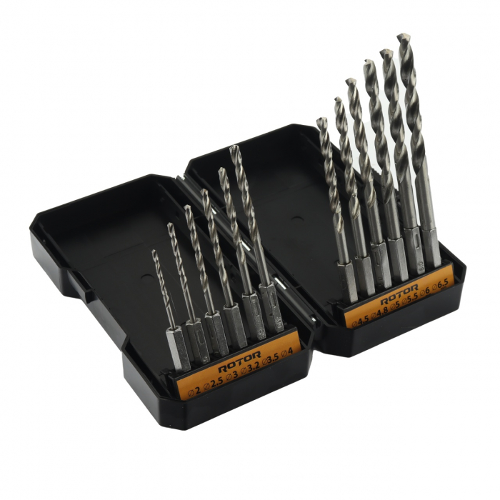 Set burghie metal, HEX, 12 piese ROTOR RBM12 [2]