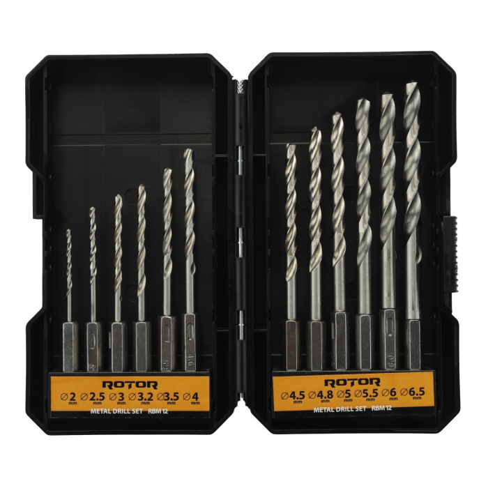 Set burghie metal, HEX, 12 piese ROTOR RBM12 [1]